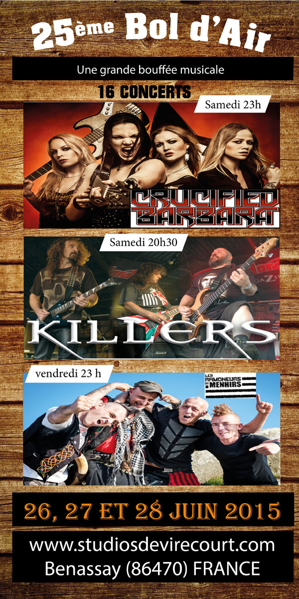 25ème bol d'air concentre moto benassay killers concert 2015